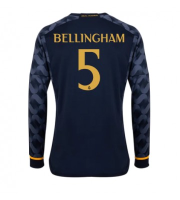 Real Madrid Jude Bellingham #5 Udebanetrøje 2023-24 Lange ærmer